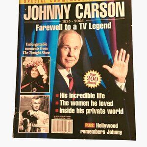 Johnny Carson Special Commemorative Magazine Farewell TV Legend 200 Photos 2005